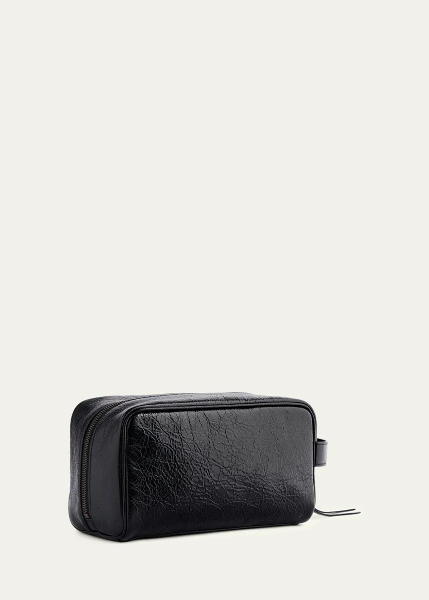 Balenciaga Men's Le City Leather Toiletry Bag | Thumbnail 3 Balenciaga Men's Le City Leather Toiletry Bag | Thumbnail 3