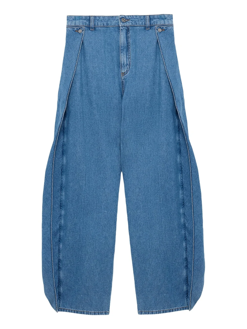 Flared Side and Back Relaxed Jeans Flared Side and Back Relaxed Jeans