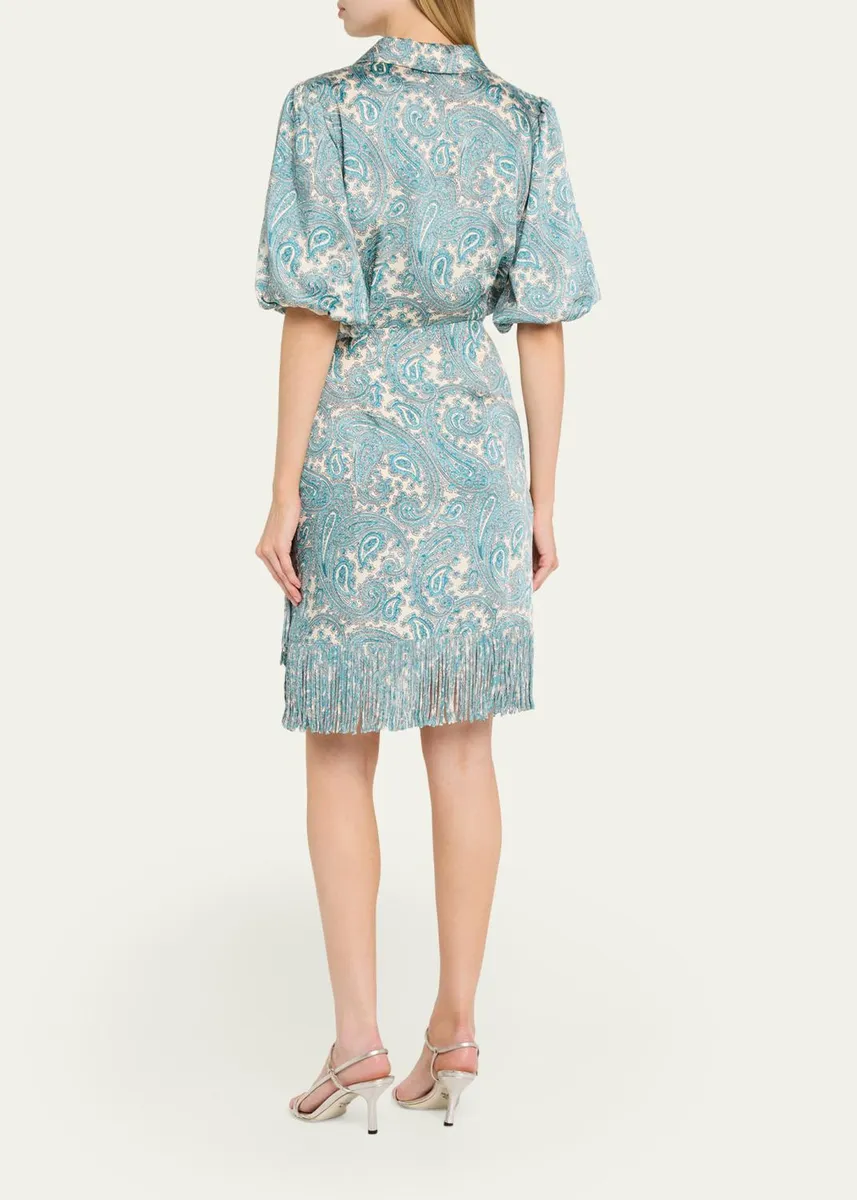 Cinq à Sept Hendrix Paisley Mini Shirtdress | Thumbnail 3