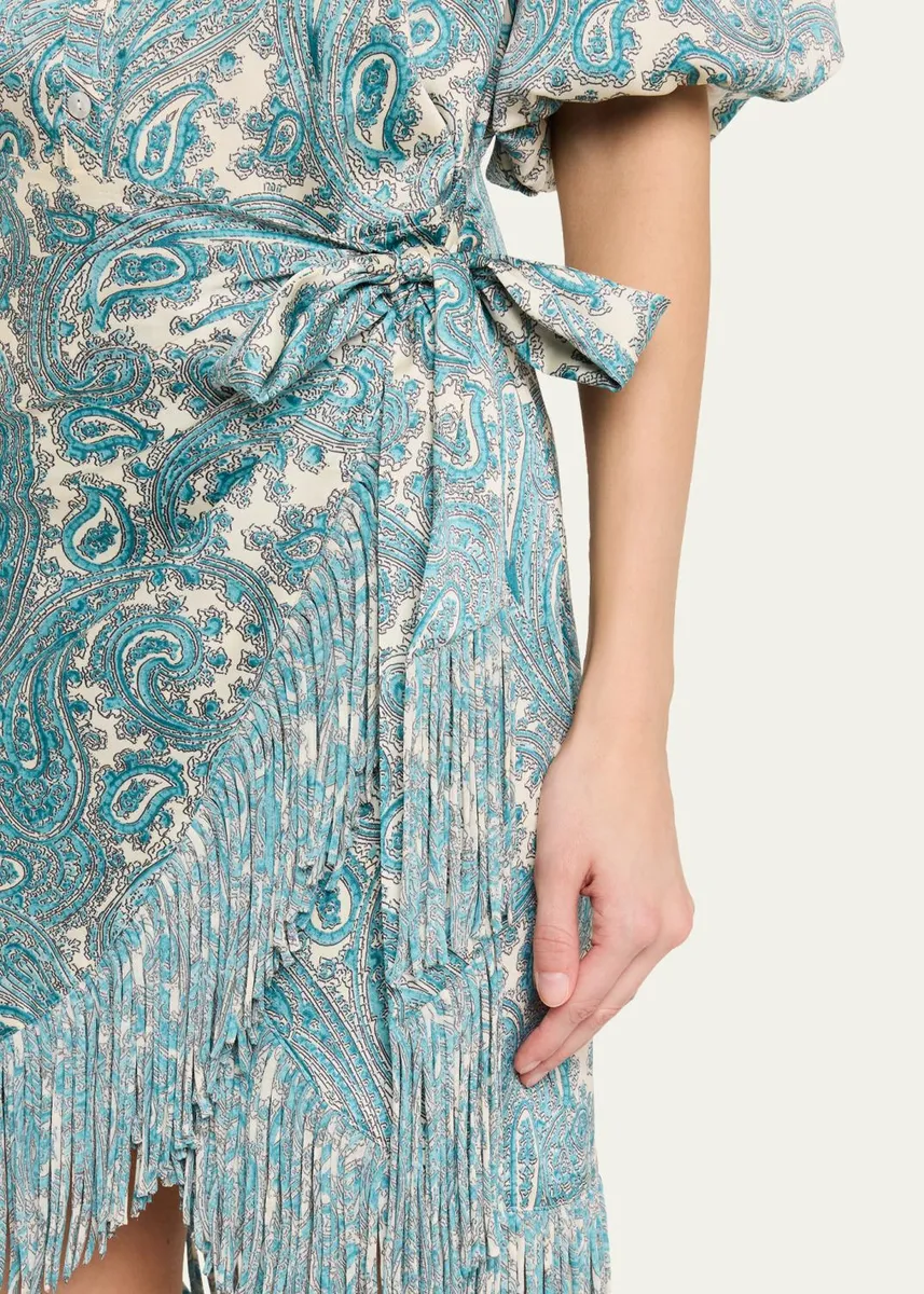 Cinq à Sept Hendrix Paisley Mini Shirtdress | Thumbnail 5