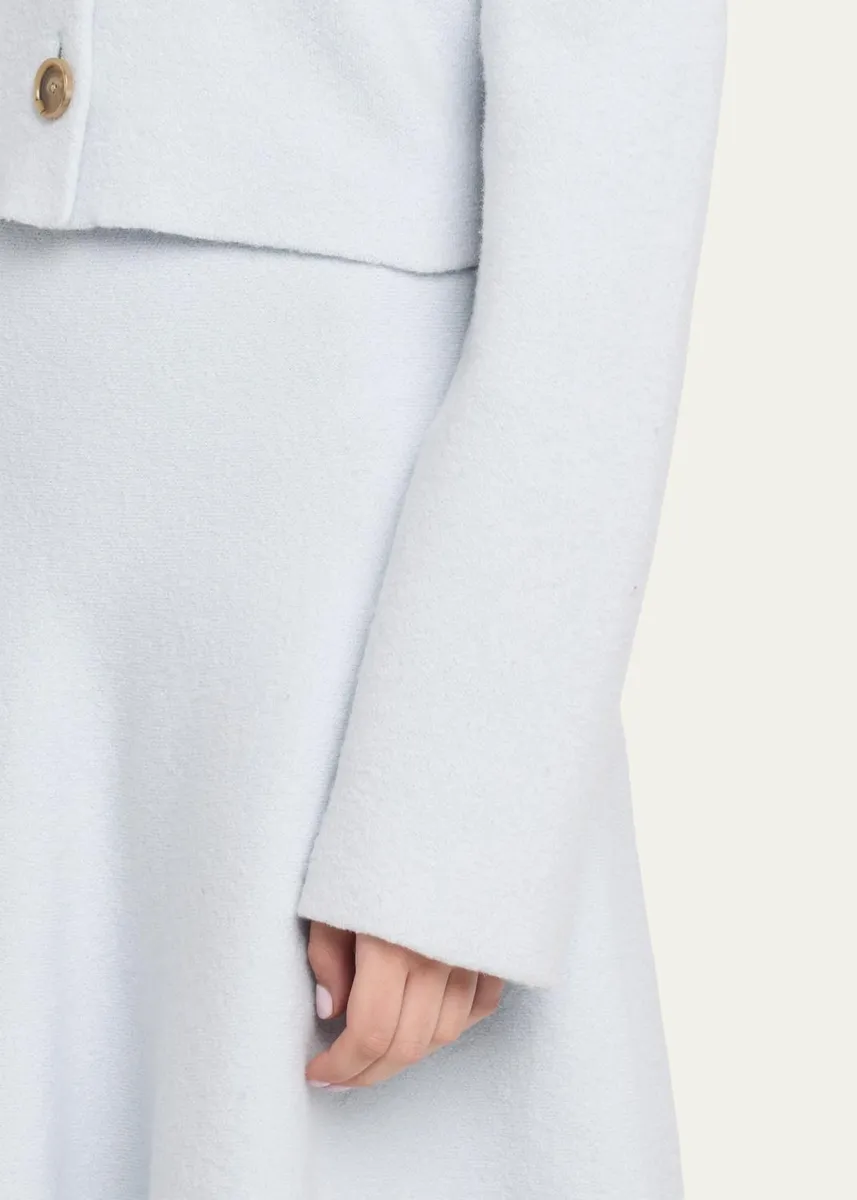 Brandon Maxwell Ryder Wool Knit Crop Jacket | Thumbnail 5 Brandon Maxwell Ryder Wool Knit Crop Jacket | Thumbnail 5
