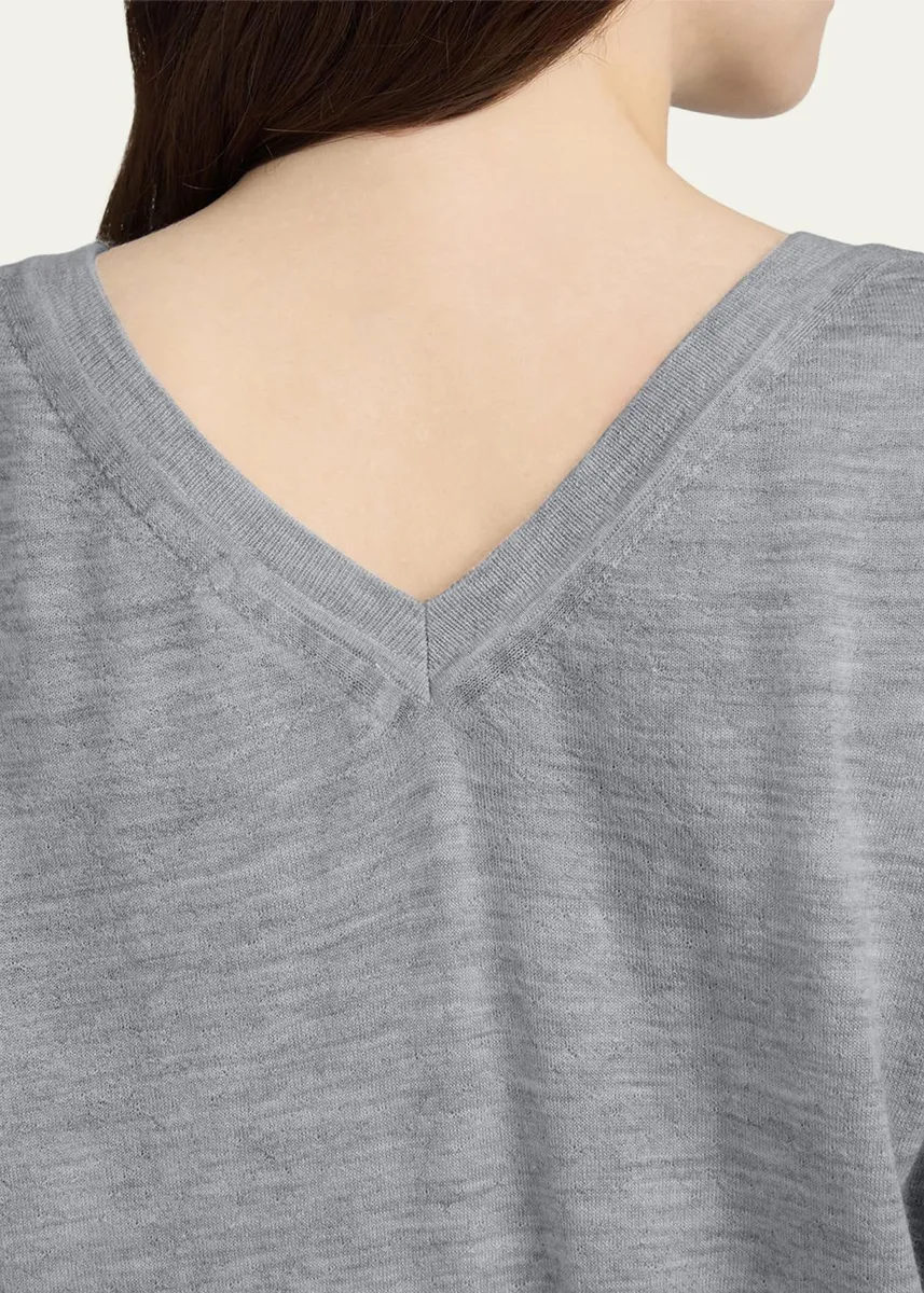 Frame The Cashmere V-Neck Sweater | Thumbnail 5