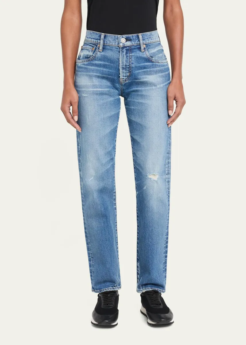 Moussy Vintage Slim Straight Jeans | Thumbnail 4