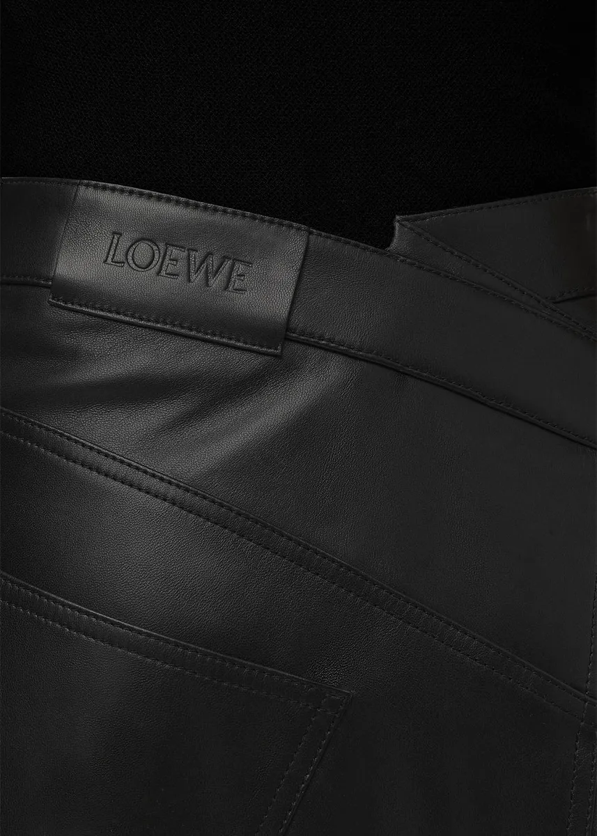 Loewe Asymmetric Leather Midi Skirt | Thumbnail 5 Loewe Asymmetric Leather Midi Skirt | Thumbnail 5