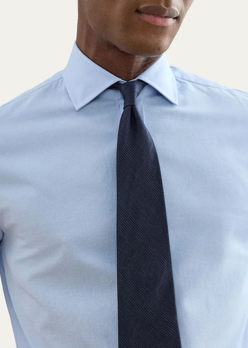 Ralph Lauren Purple Label Men's Diamond-Textured Oxford Sport Shirt | Thumbnail 4 Ralph Lauren Purple Label Men's Diamond-Textured Oxford Sport Shirt | Thumbnail 4