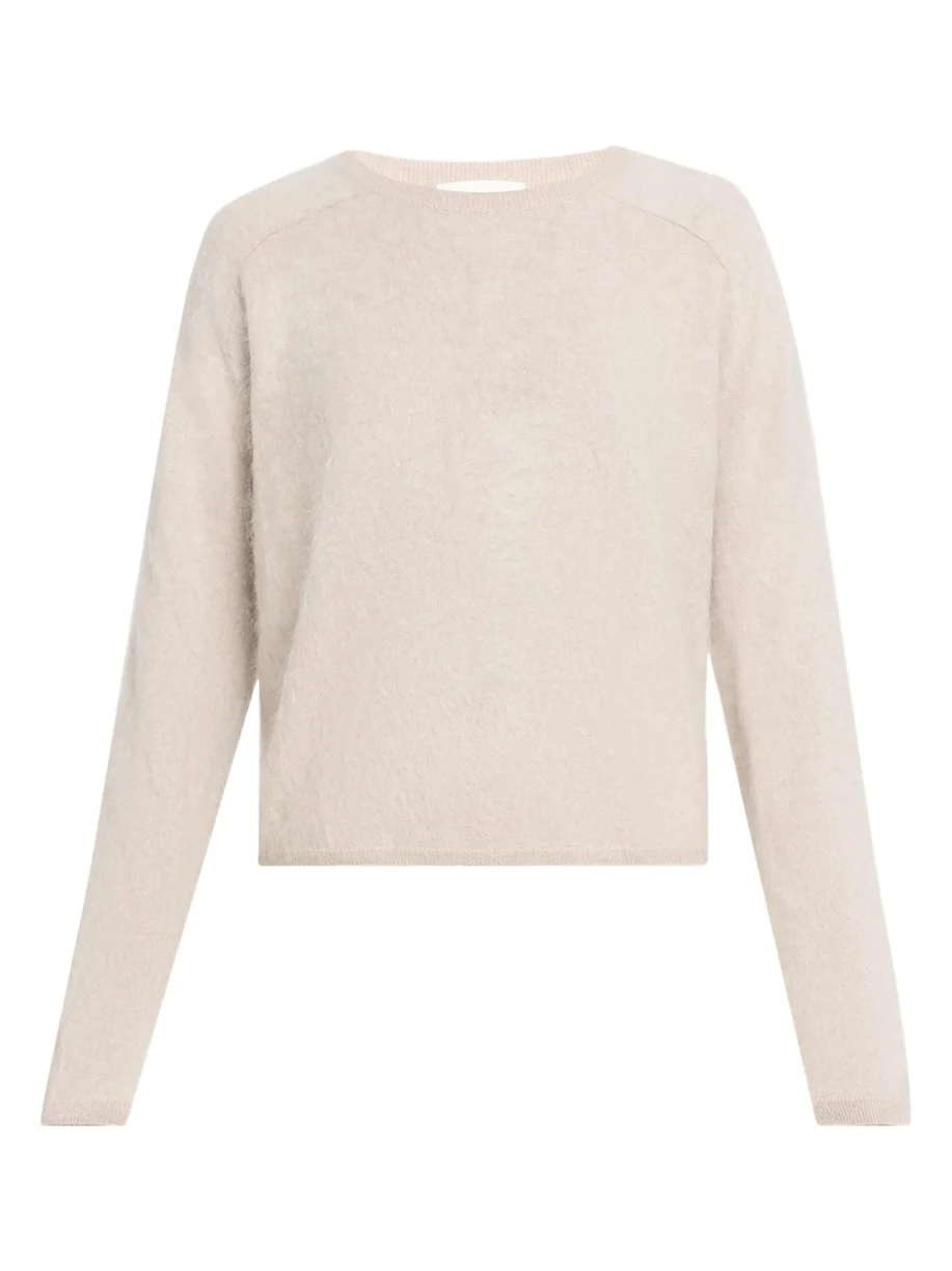 Lexia Mock-Neck Cashmere Short-Sleeve Sweater Lexia Mock-Neck Cashmere Short-Sleeve Sweater