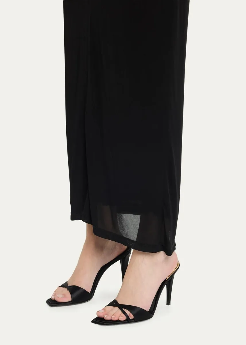 Giuseppe Zanotti 90mm Crystal Back Satin Mule Sandals | Thumbnail 2 Giuseppe Zanotti 90mm Crystal Back Satin Mule Sandals | Thumbnail 2