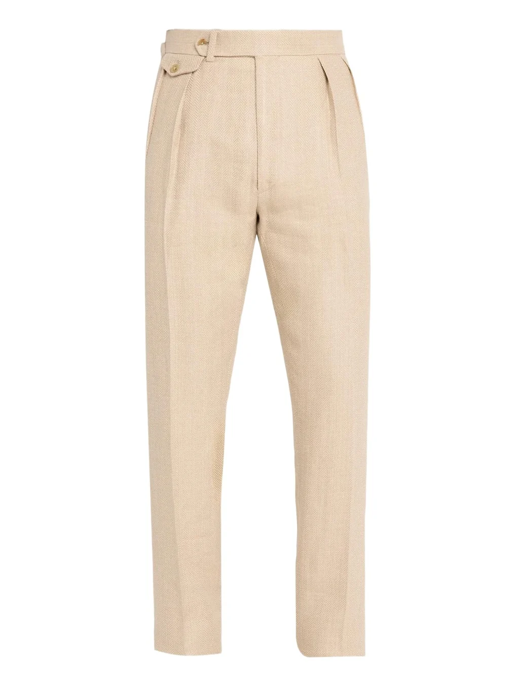 Ralph Lauren Purple Label Men's Pleated Tapered-Leg Trousers