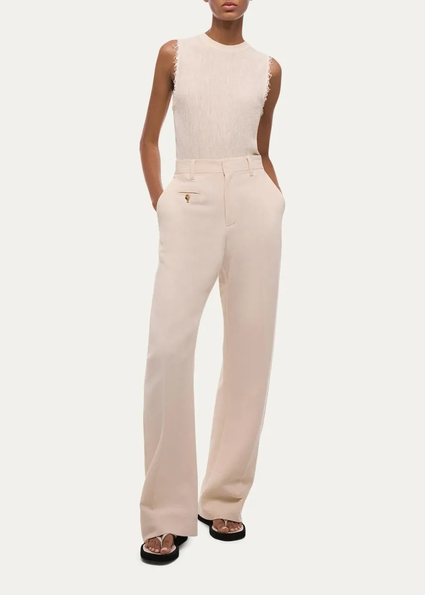 Helmut Lang Wide-Leg Cotton Sailor Trousers | Thumbnail 2