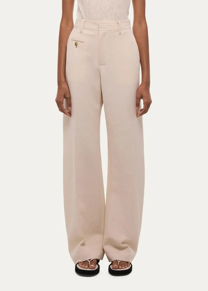 Helmut Lang Wide-Leg Cotton Sailor Trousers | Thumbnail 4
