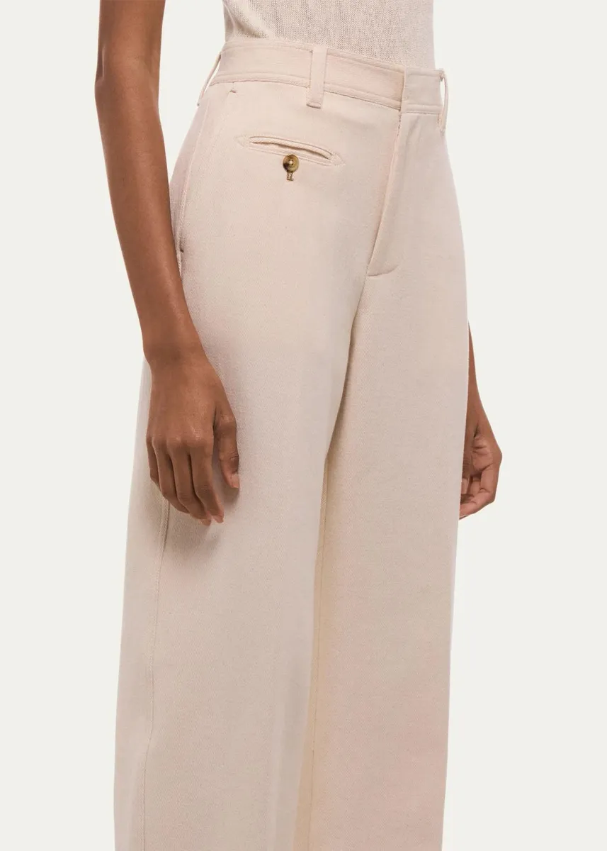 Helmut Lang Wide-Leg Cotton Sailor Trousers | Thumbnail 5