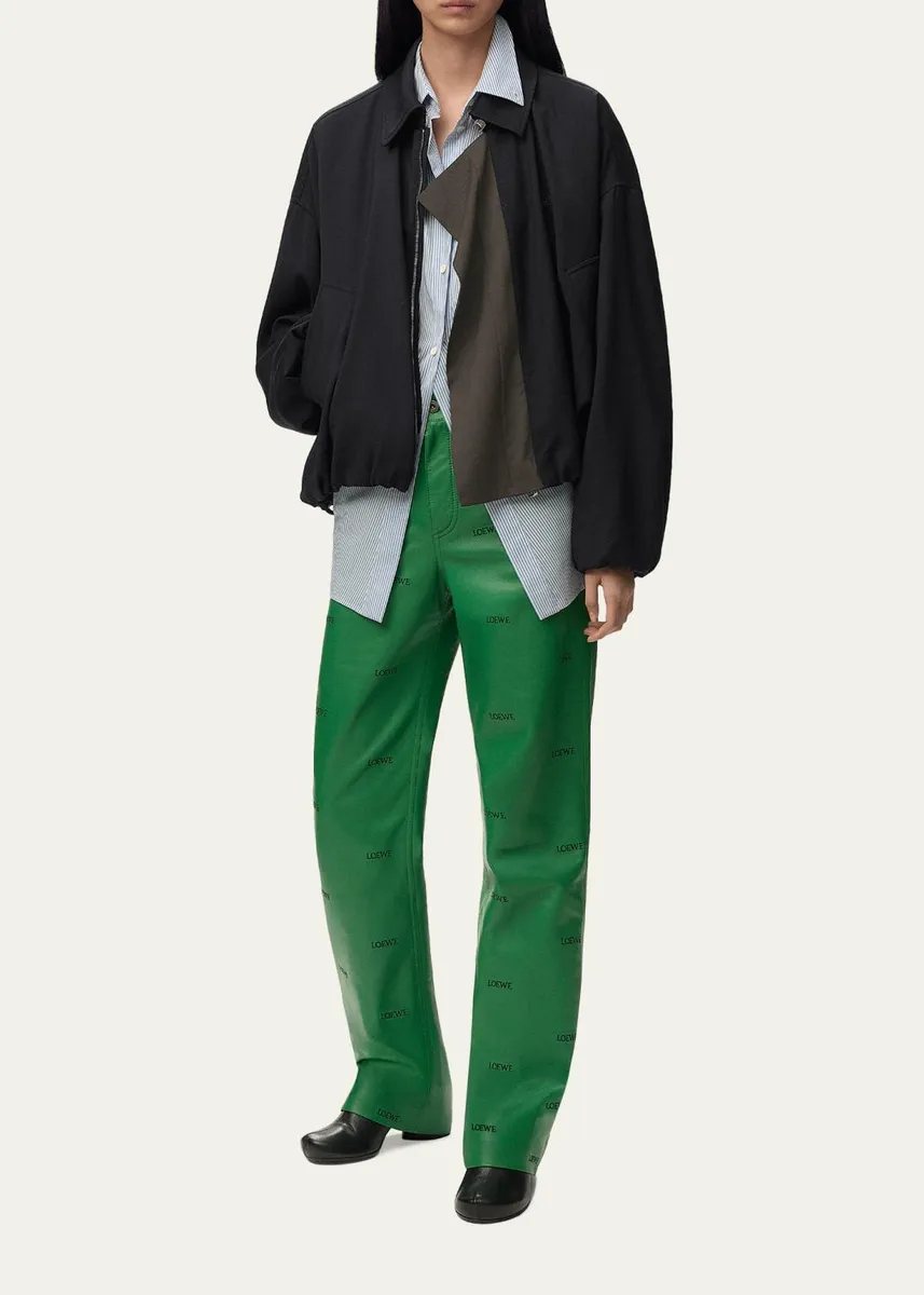 Loewe Striped Draped Waist Button-Down Shirt | Thumbnail 2
