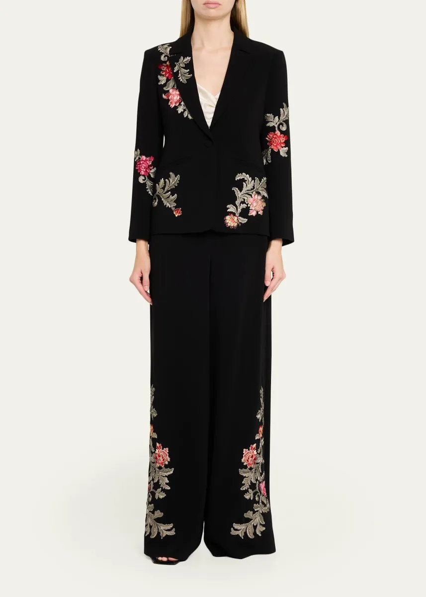 Cinq à Sept Karlie Rococo Embroidered Blazer | Thumbnail 2