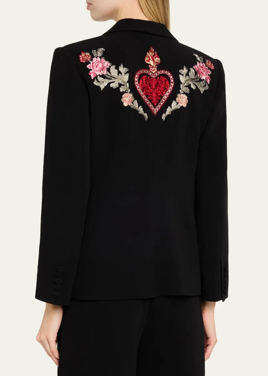 Cinq à Sept Karlie Rococo Embroidered Blazer | Thumbnail 3