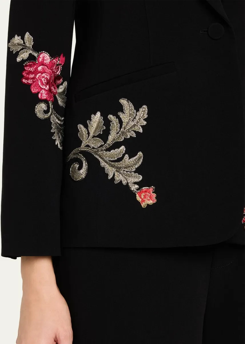 Cinq à Sept Karlie Rococo Embroidered Blazer | Thumbnail 5