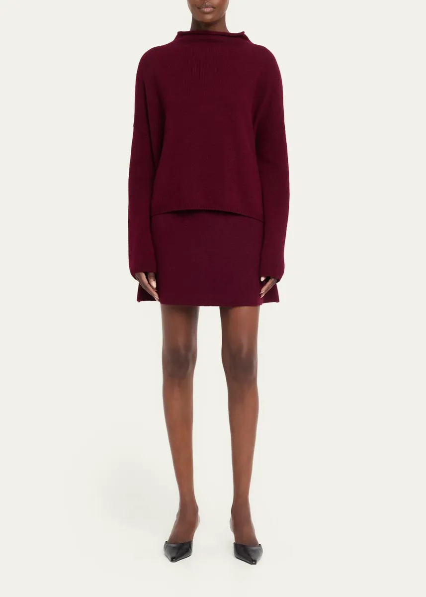 Lisa Yang Sandy Mock-Neck Cashmere Sweater | Thumbnail 2