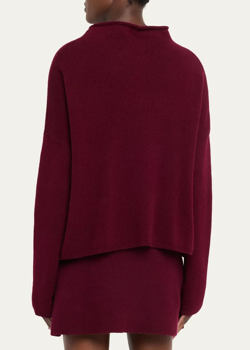 Lisa Yang Sandy Mock-Neck Cashmere Sweater | Thumbnail 3