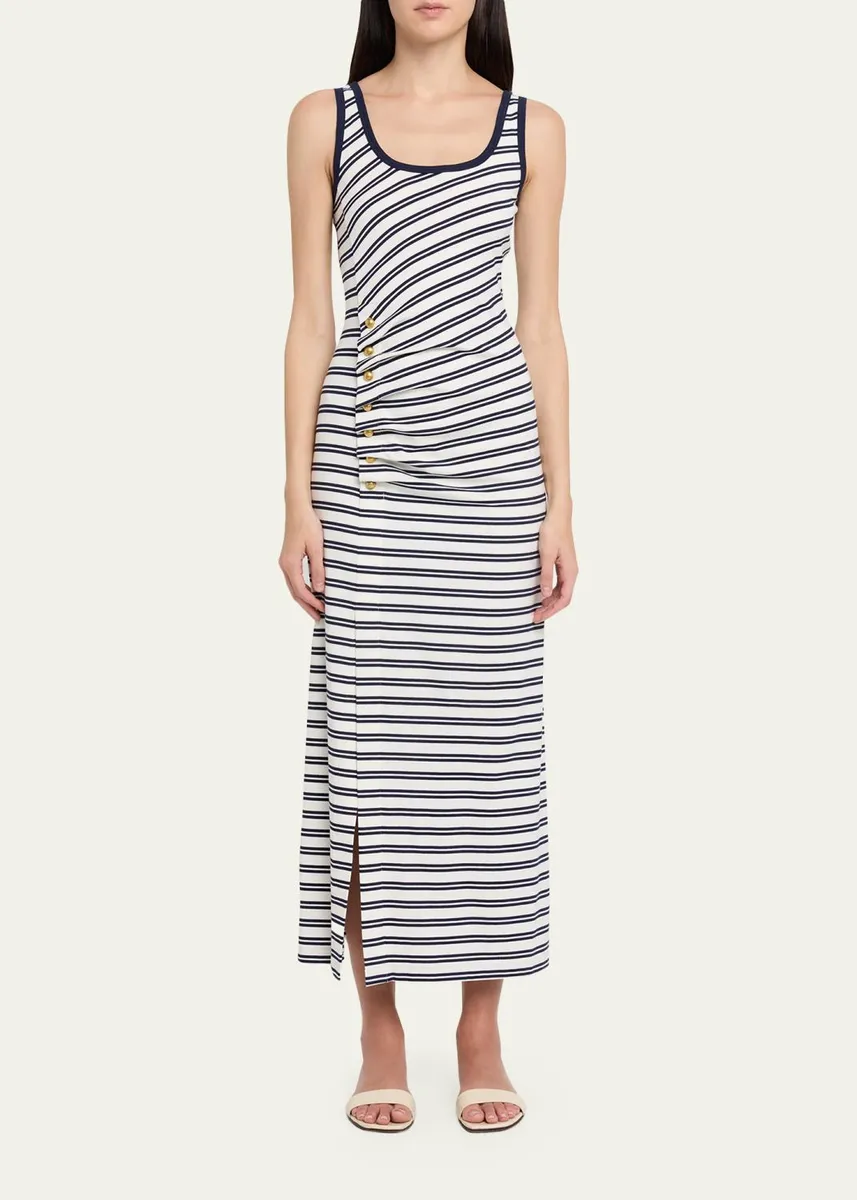 Simkhai Becker Striped Cotton Jersey Maxi Dress | Thumbnail 2