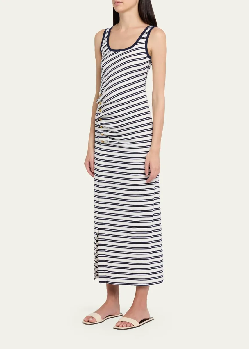 Simkhai Becker Striped Cotton Jersey Maxi Dress | Thumbnail 4