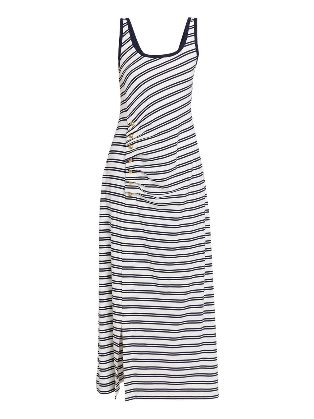 Becker Striped Cotton Jersey Maxi Dress Becker Striped Cotton Jersey Maxi Dress