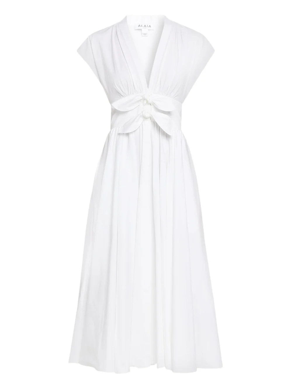 Belted Cotton Poplin Midi Dress Belted Cotton Poplin Midi Dress