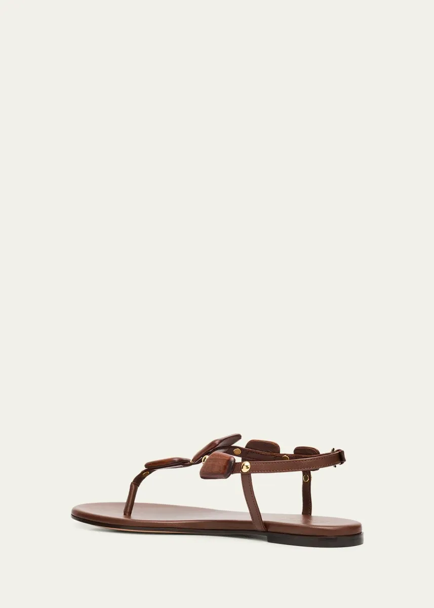 Gianvito Rossi Beaded Nappa Metallic Leather Thong Sandals | Thumbnail 4 Gianvito Rossi Beaded Nappa Metallic Leather Thong Sandals | Thumbnail 4