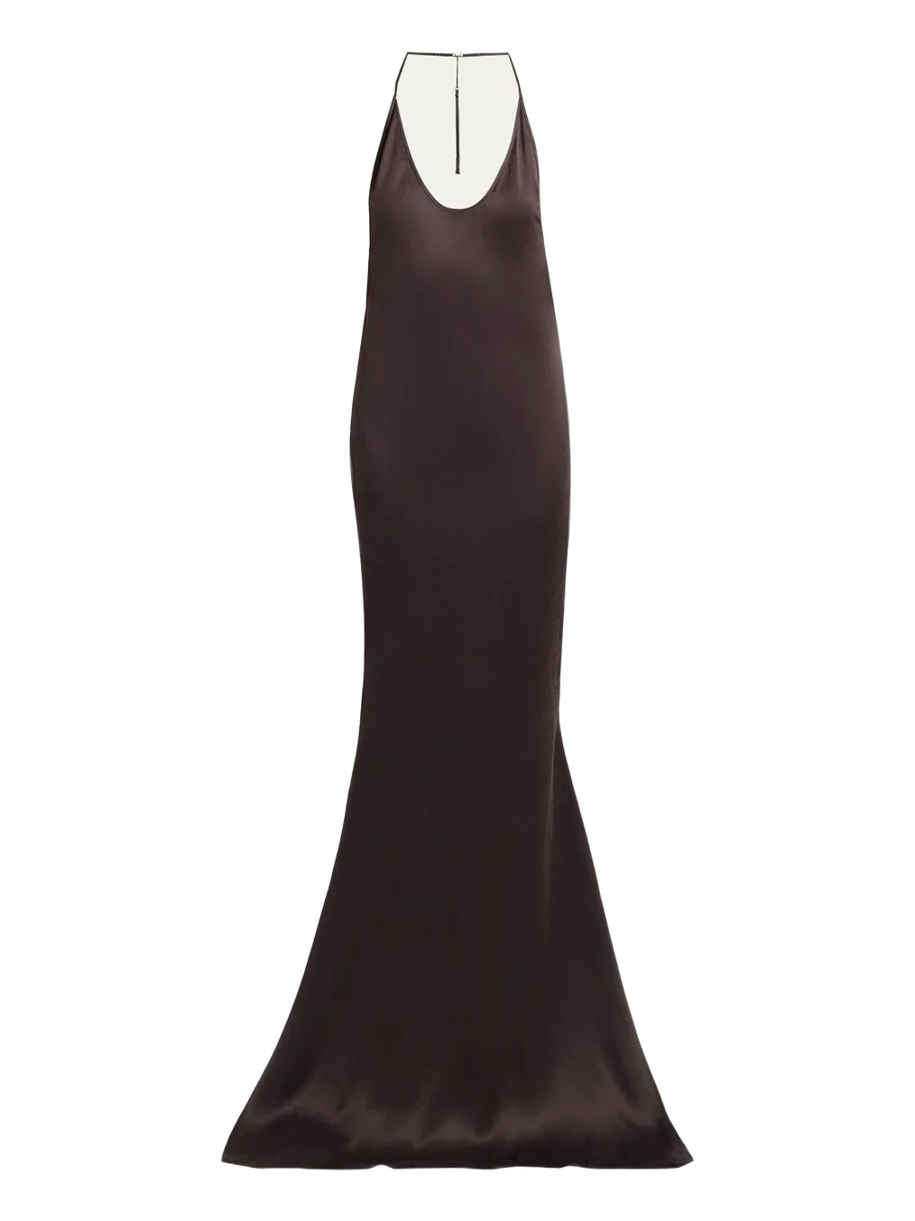 Tom Ford Draped Backless Satin Gown
