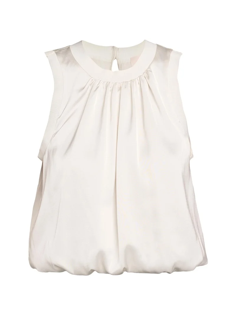 Peia Satin Bubble Top Peia Satin Bubble Top