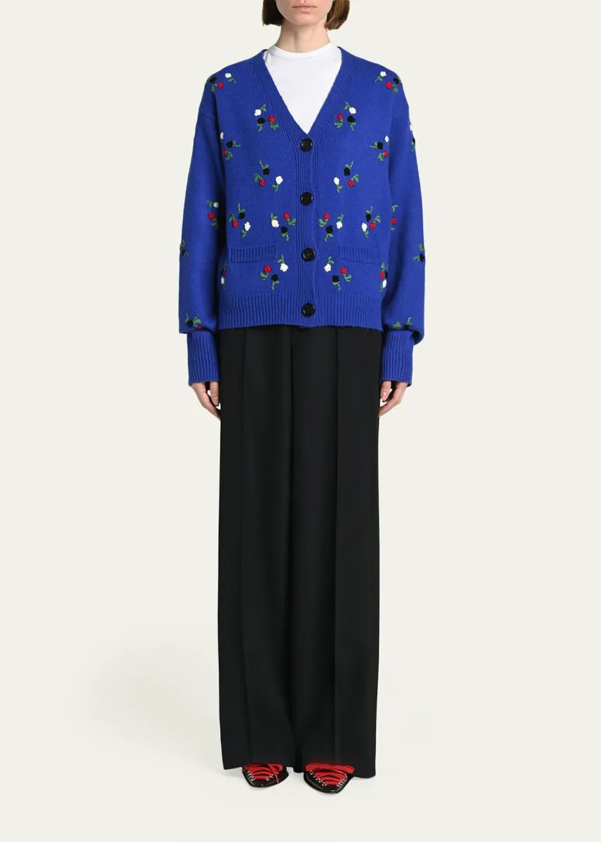 Marni Virgin Wool Pintuck Trousers | Thumbnail 2