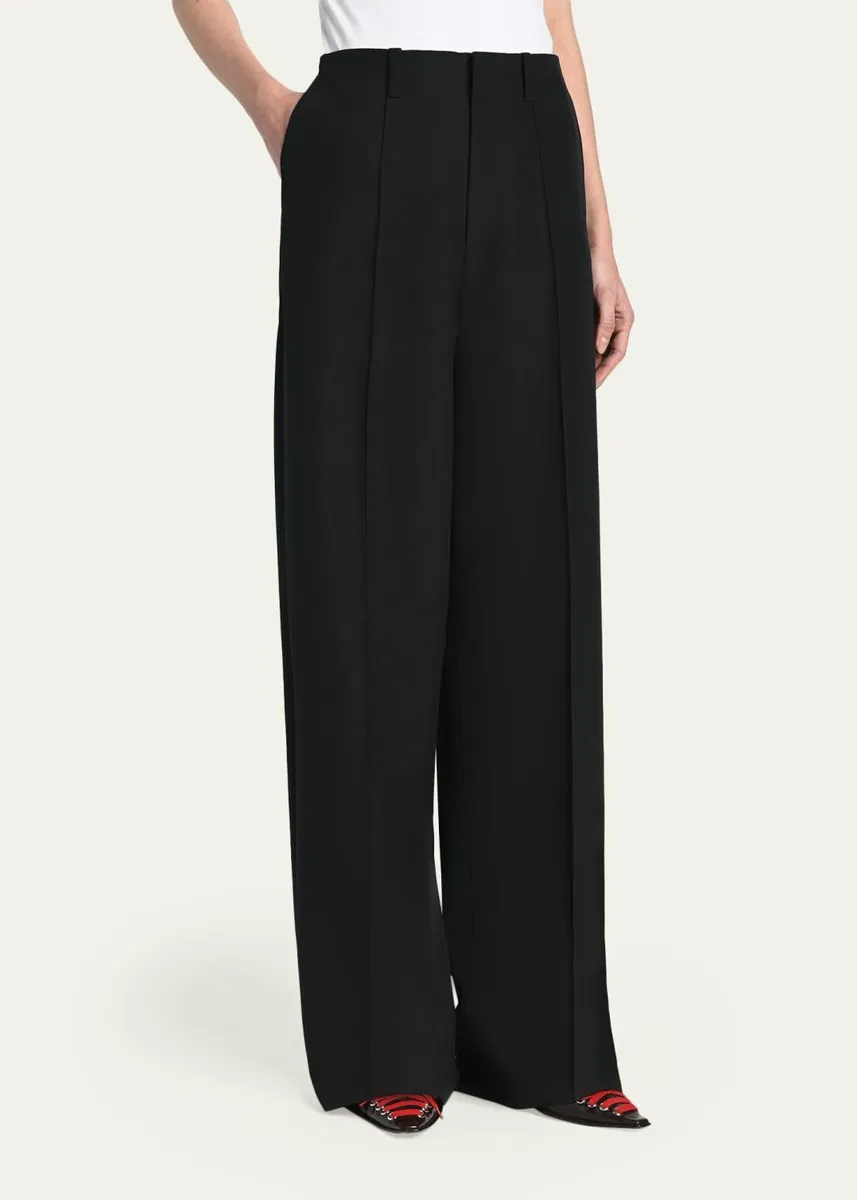 Marni Virgin Wool Pintuck Trousers | Thumbnail 4