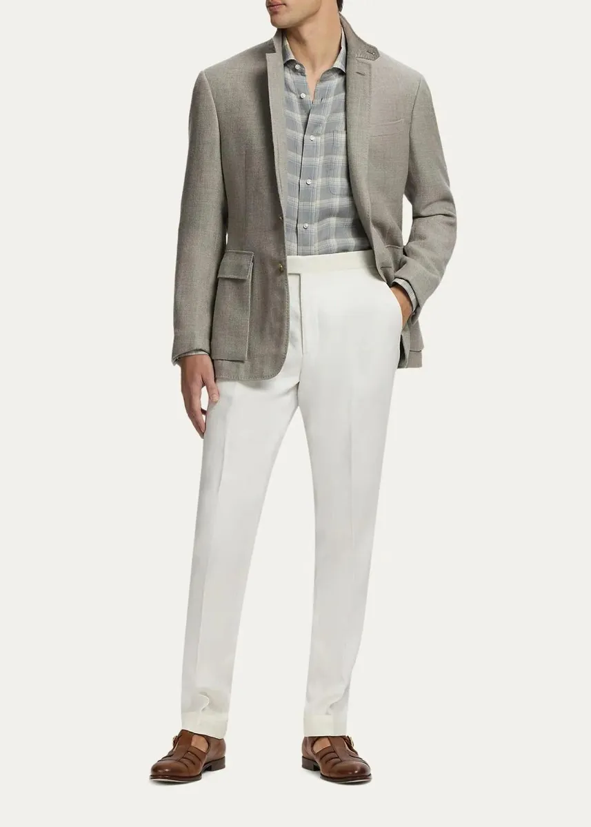 Ralph Lauren Purple Label Men's Hadley Hand-Tailored Textured Jacket | Thumbnail 2 Ralph Lauren Purple Label Men's Hadley Hand-Tailored Textured Jacket | Thumbnail 2
