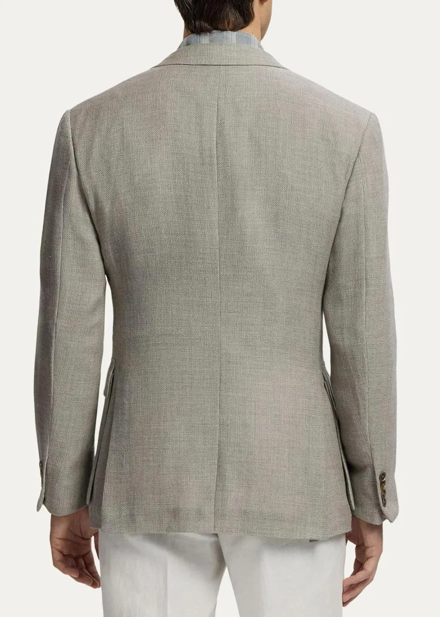 Ralph Lauren Purple Label Men's Hadley Hand-Tailored Textured Jacket | Thumbnail 3 Ralph Lauren Purple Label Men's Hadley Hand-Tailored Textured Jacket | Thumbnail 3