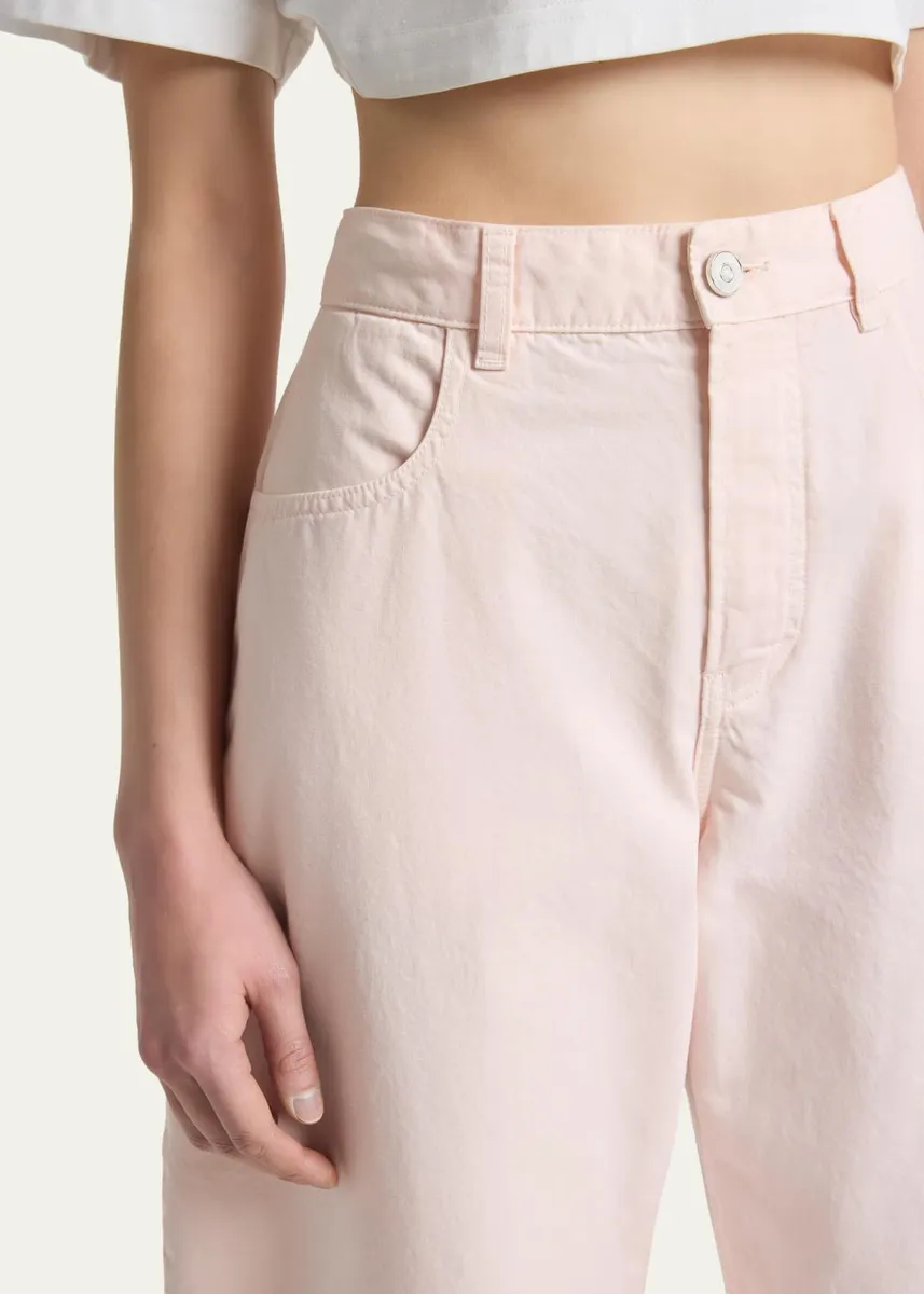 ALAÏA Tinted Denim Barrel-Leg Pants | Thumbnail 5