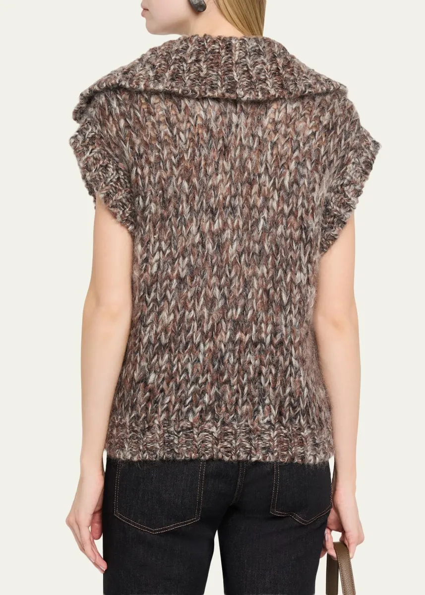Brunello Cucinelli Winter Crochet Mohair Sweater | Thumbnail 3 Brunello Cucinelli Winter Crochet Mohair Sweater | Thumbnail 3