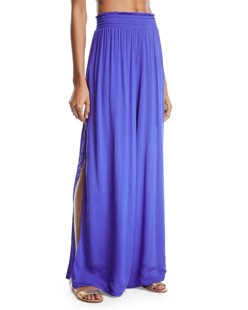 Ramy Brook Athena Side-Split Wide-Leg Cotton Pants | Thumbnail 8