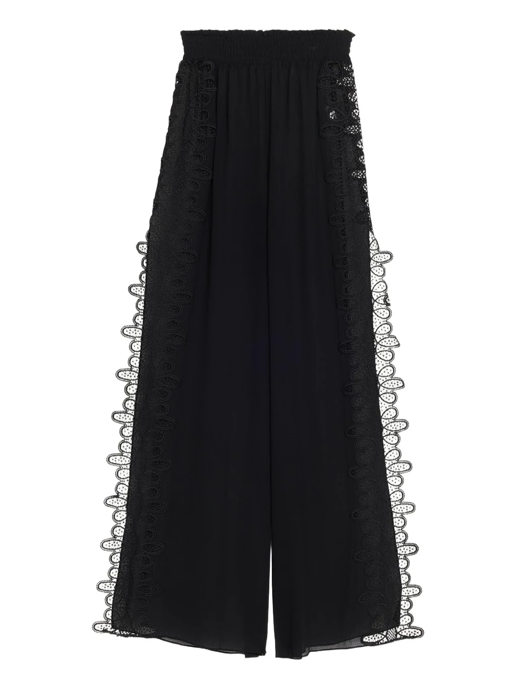 Ramy Brook Athena Side-Split Wide-Leg Cotton Pants