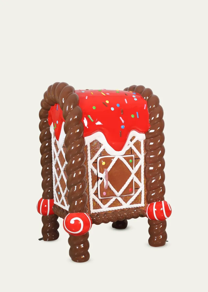 Universal Statues Gingerbread Mailbox Indoor/Outdoor Christmas Statue | Thumbnail 2 Universal Statues Gingerbread Mailbox Indoor/Outdoor Christmas Statue | Thumbnail 2