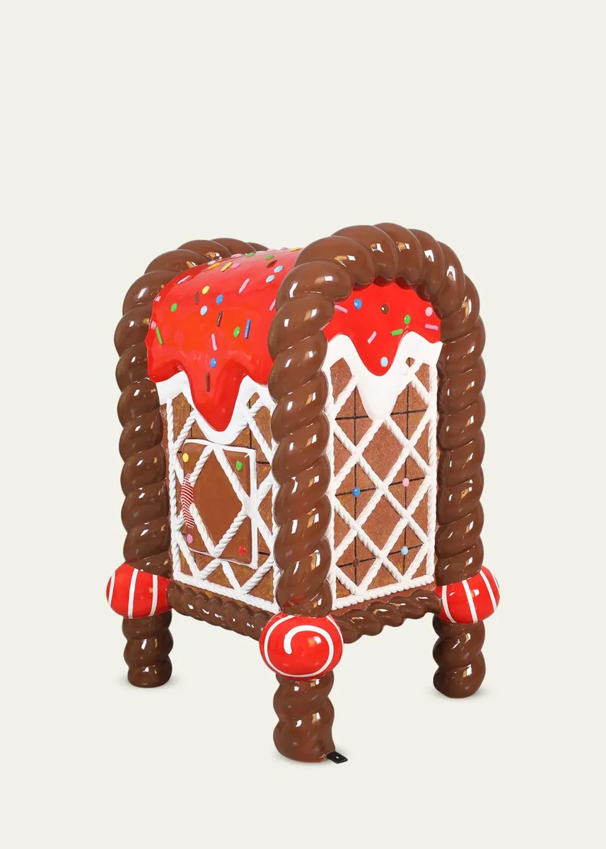 Universal Statues Gingerbread Mailbox Indoor/Outdoor Christmas Statue | Thumbnail 4 Universal Statues Gingerbread Mailbox Indoor/Outdoor Christmas Statue | Thumbnail 4