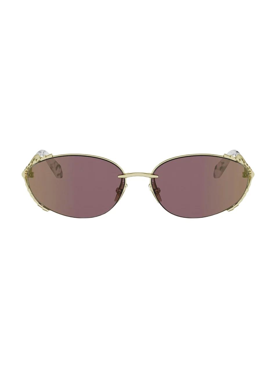 Serpenti 62mm Metal Oval Sunglasses Serpenti 62mm Metal Oval Sunglasses