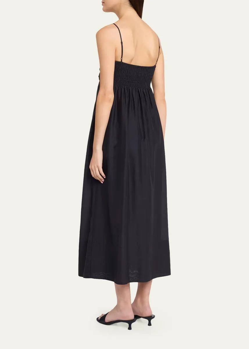 Vince Tie-Front Cotton Maxi Dress | Thumbnail 3