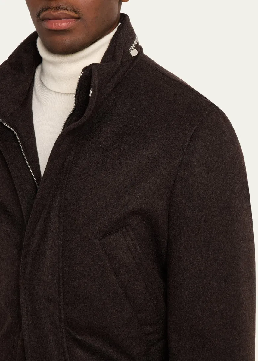 Brunello Cucinelli Men's Cashmere Field Coat | Thumbnail 5