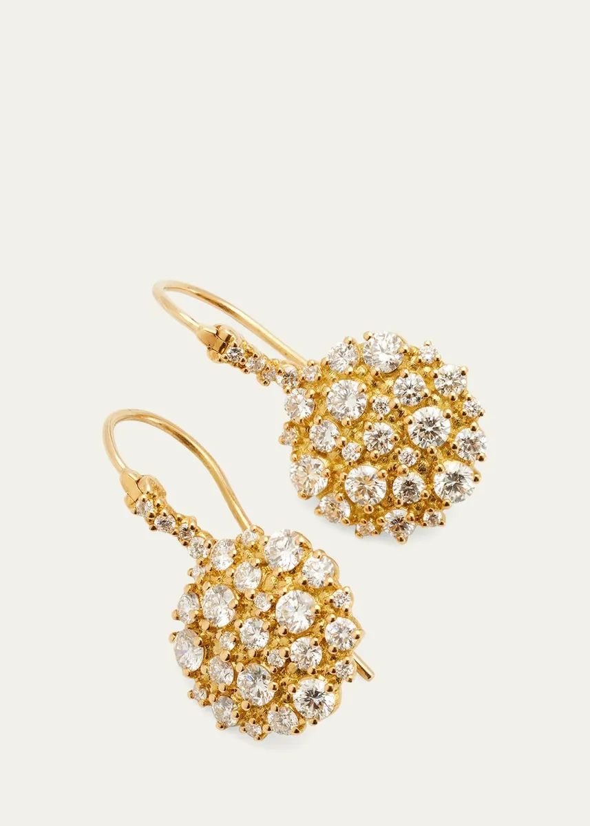 Paul Morelli 18K Yellow Gold Diamond Confetti Wire Earrings | Thumbnail 3 Paul Morelli 18K Yellow Gold Diamond Confetti Wire Earrings | Thumbnail 3