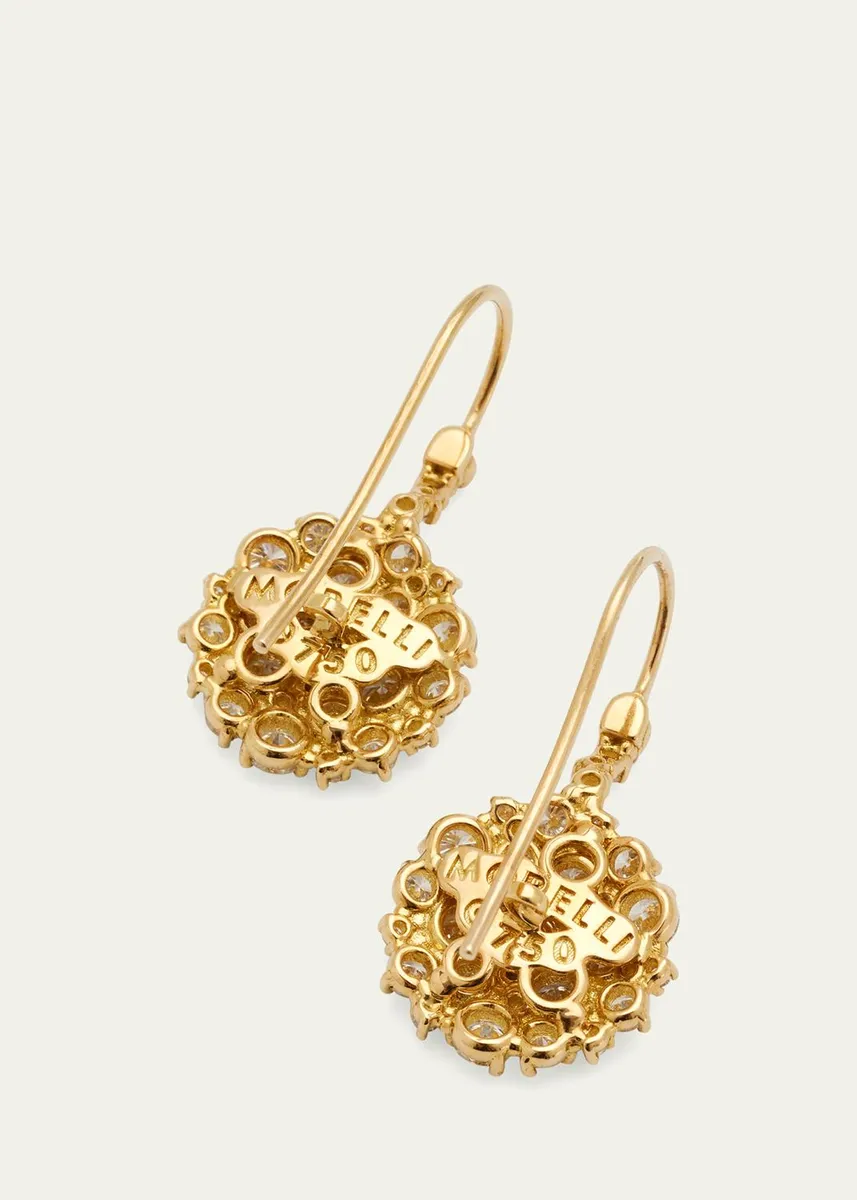 Paul Morelli 18K Yellow Gold Diamond Confetti Wire Earrings | Thumbnail 4 Paul Morelli 18K Yellow Gold Diamond Confetti Wire Earrings | Thumbnail 4