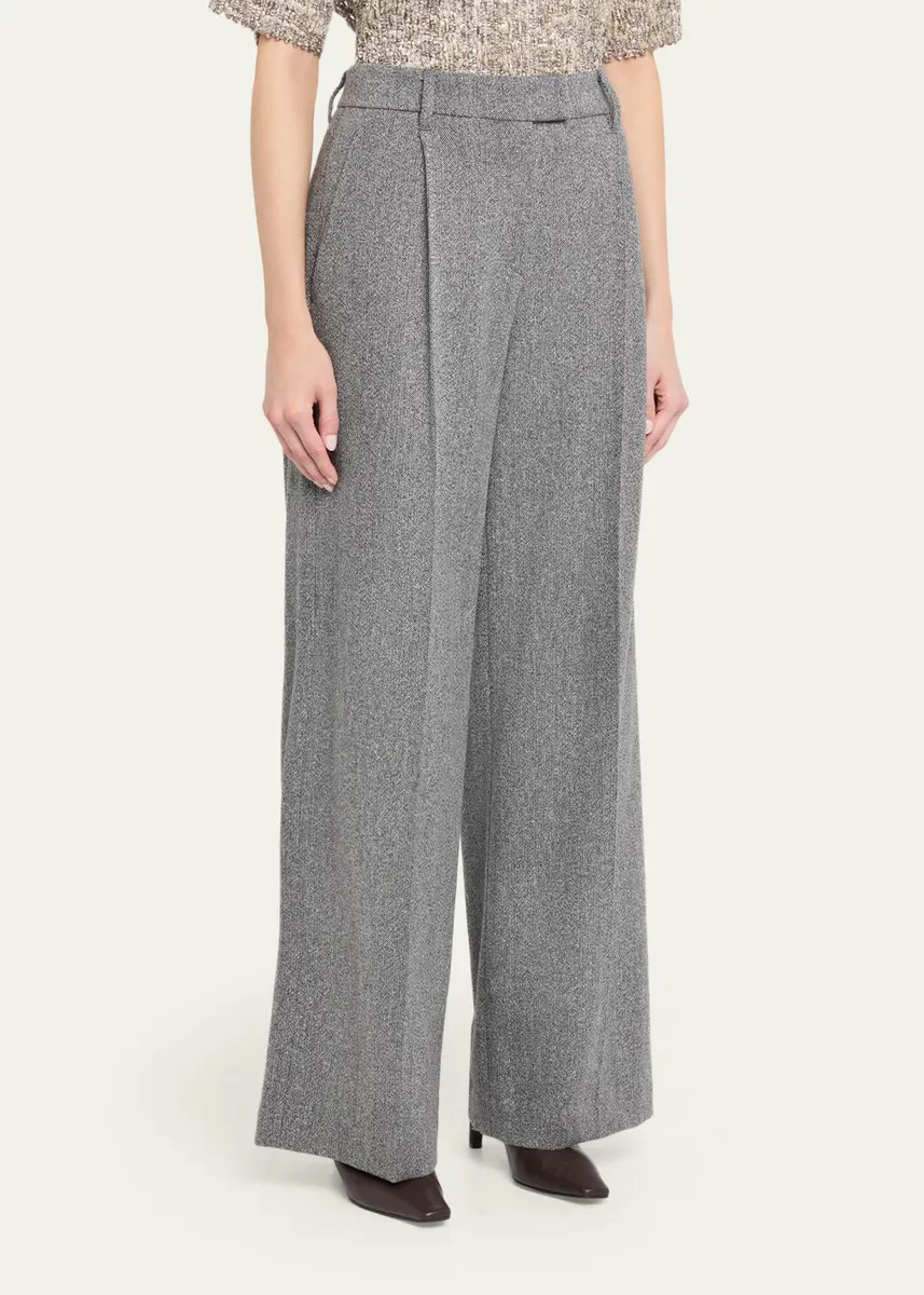 Brunello Cucinelli Sparkling Wool Herringbone Trousers | Thumbnail 4 Brunello Cucinelli Sparkling Wool Herringbone Trousers | Thumbnail 4