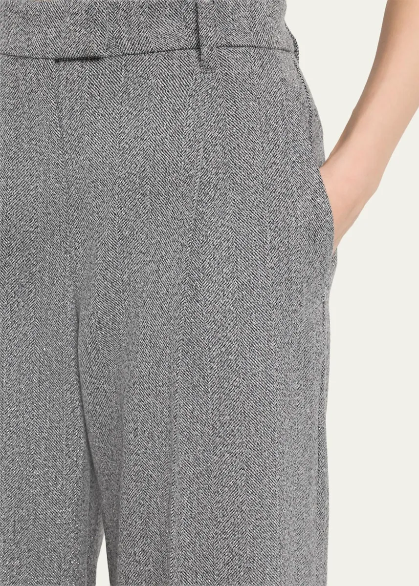 Brunello Cucinelli Sparkling Wool Herringbone Trousers | Thumbnail 5 Brunello Cucinelli Sparkling Wool Herringbone Trousers | Thumbnail 5