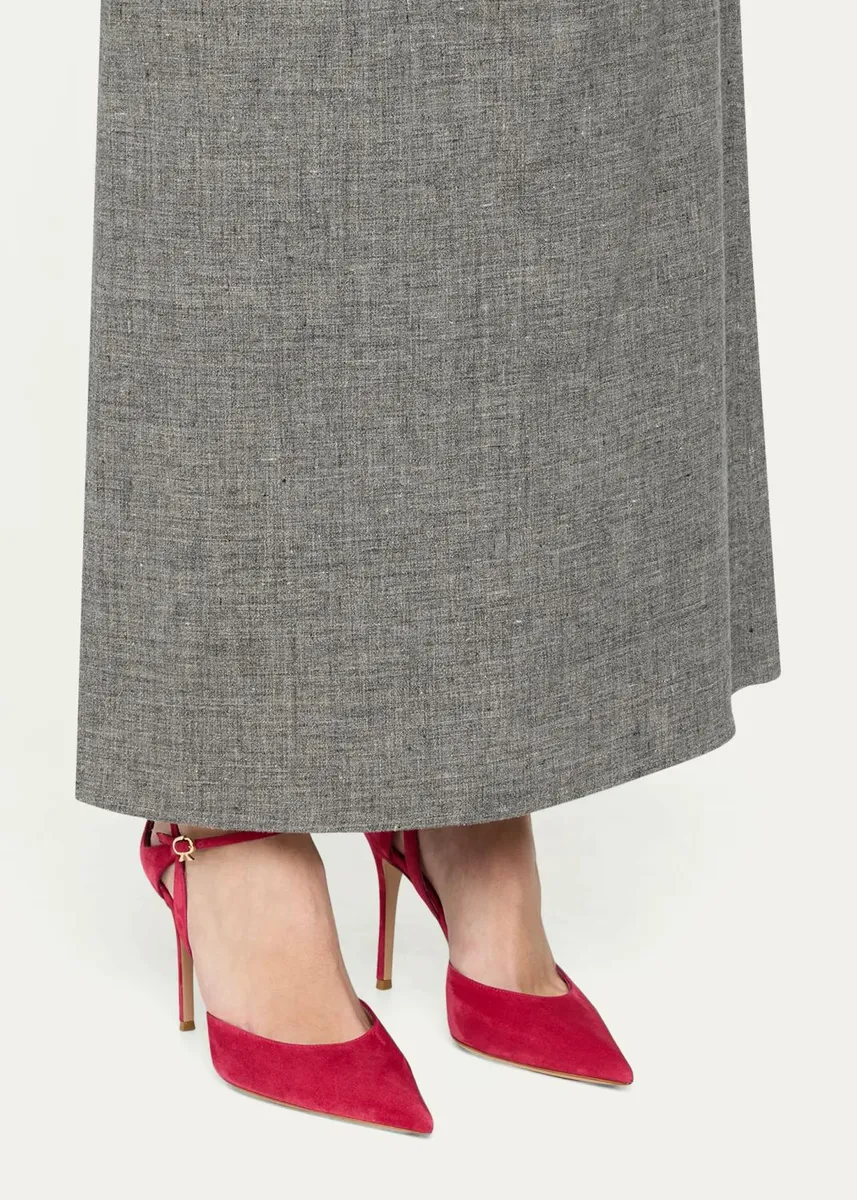 Gianvito Rossi 95mm Suede Pointed-Toe Pumps | Thumbnail 2 Gianvito Rossi 95mm Suede Pointed-Toe Pumps | Thumbnail 2