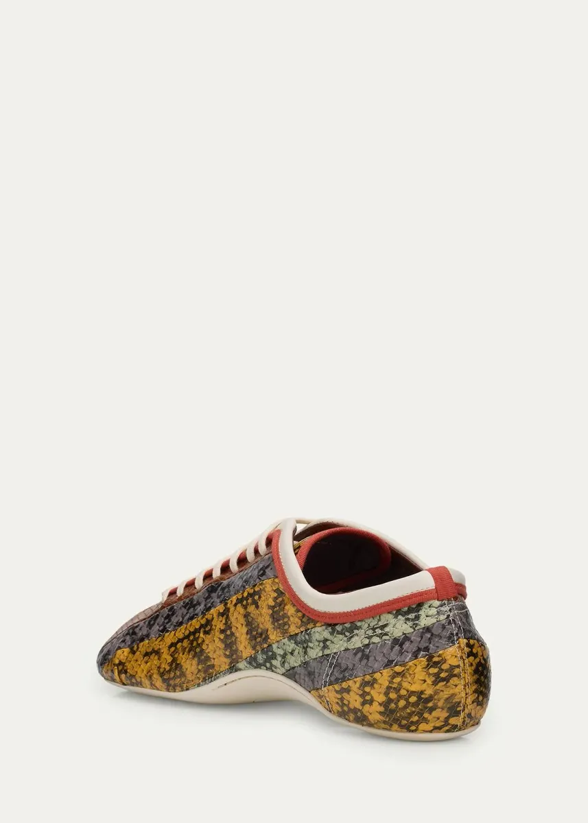 Dries Van Noten Multi Snake-Embossed Leather Low-Top Sneakers | Thumbnail 4 Dries Van Noten Multi Snake-Embossed Leather Low-Top Sneakers | Thumbnail 4