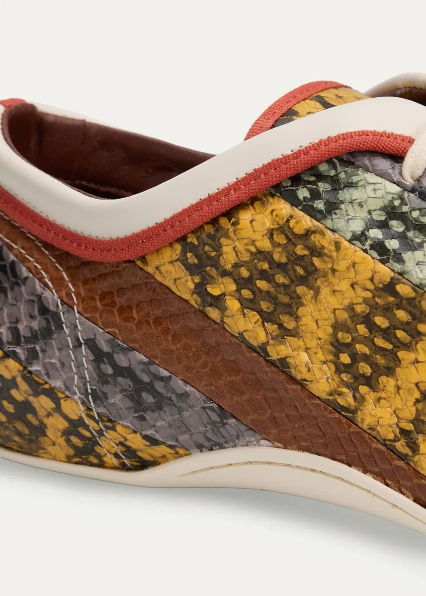 Dries Van Noten Multi Snake-Embossed Leather Low-Top Sneakers | Thumbnail 5 Dries Van Noten Multi Snake-Embossed Leather Low-Top Sneakers | Thumbnail 5