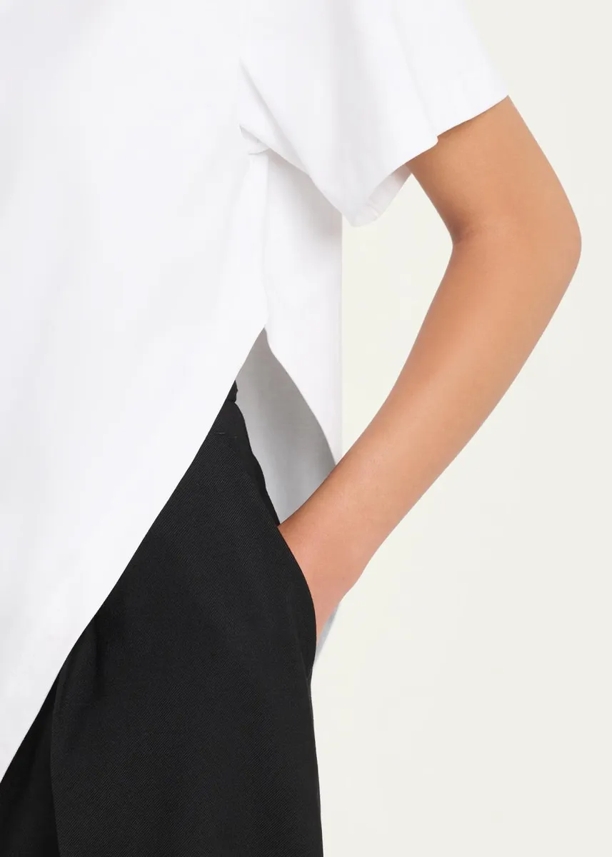 ALAÏA Short-Sleeve Asymmetric Triangle T-Shirt | Thumbnail 9