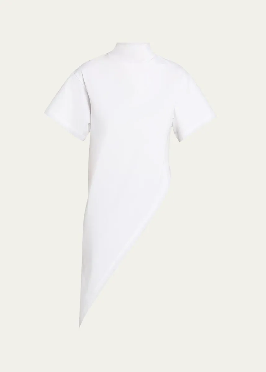 ALAÏA Short-Sleeve Asymmetric Triangle T-Shirt | Thumbnail 10